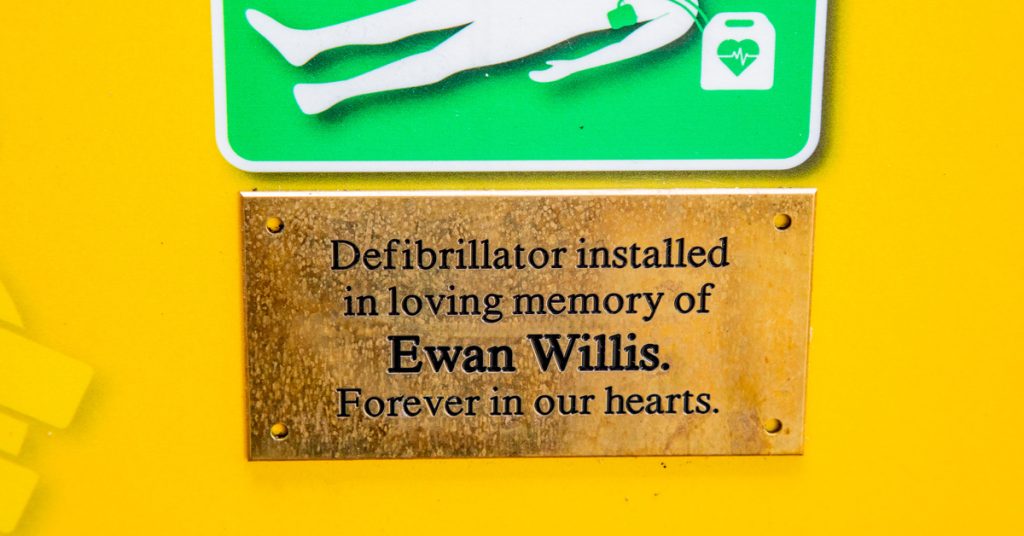 New life-saving defibrillators in memory of much-loved son 1 JW AED 02