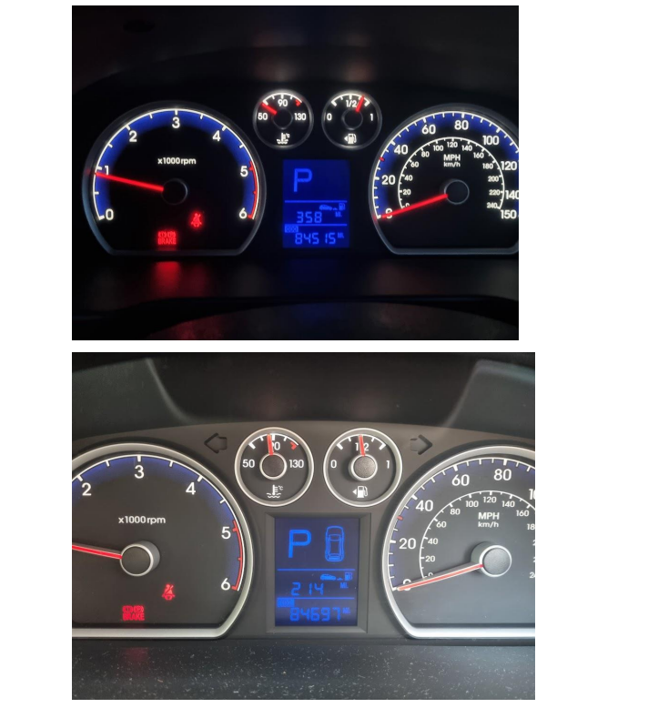 Milage unacceptable evidence